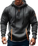 Plilima Hoodies for Men Half Zip Hooded Sweatshirt Work Hoodie Quarter Zip Jumpe