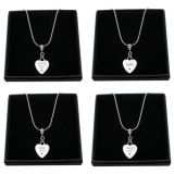 Engraved Heart Necklace for Women or Girls, Personalised Jewellery Gift, Pendant