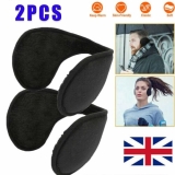Women Men Ear Muffs Winter Ear Warmers Fleece Plush Earmuffs Behind Band Head