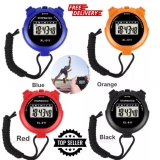 Digital Display Handheld Sports Stopwatch New Stop Watch Timer Alarm Counter UK
