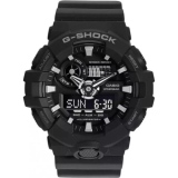 Casio G-Shock GA-700-1BER Digital Analogue Light Alarm Timer Black Silver BNIB