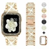For Apple Watch Bling lady Fashion iWatch Strap Case Band Series 10 9 8 7 6 5 SE
