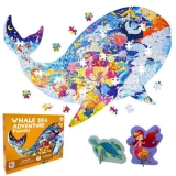 Kids Whale Ocean 277 PCs Jigsaw Puzzle Realistic Multi Pieces Gift Item Play Set
