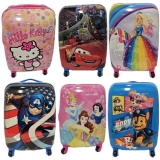 Kids Hard Shell Trolley Suitcase 4 Wheels Cabin Luggage Frozen Avengers Mickey
