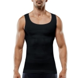 MENS SLIMMING VEST Body Shaper Chest Belly Waist Trainer Compression Shirt Tank