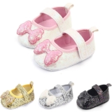 Baby Newborn Princess Girls Glitter Sparkly Shoes Party Wedding Christening Soft