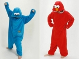 Adult Kids Cartoon Monster Onesis Pajamas Men Women Halloween Costumes XL