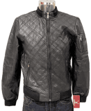 Black Real Leather Mens Bomber Biker Style Jacket Medium, CLEARANCE SALE