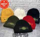 Stone Island Warm Cuffed Cap Knit Stretch Beanie Winter Hat Mens Women Gift UK