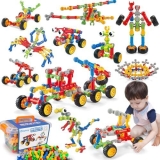 Kids STEM Building Toys for 4-8 6-8 Year Old Boy Girl Birthday Gift, Preschool