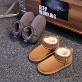 KIDS GIRLS CHILDREN WARM WINTER ANKLE FUR LINED GRIP SOLE SNUGG BOW BOOTS SIZE
