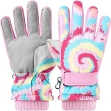 Kids Ski Gloves Waterproof Winter Snow Gloves Snowboarding Gloves Non Slip Windp