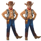 Toy-Story Woody Kids Boys Fancy Dress Up Outfit Costume Halloween Cosplay Cowboy