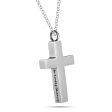 Cremation Jewelry For Ashes Cross Necklace Men Urn Necklaces
