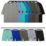 C.P. Company Fashion Round Eyeglass Lens Men and Women”Round Neck Casual T-shirt