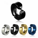 Men Titanium Steel Magnetic Clip On Earrings No Piercing Charm Hoop Earrings uk