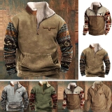 UK Men’s Fleece Warm Tactical Sweatshirt Hoodie Jumper Tops Pullover Casual Warm