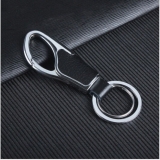 Men Creative Metal Leather Key Car Chain Ring Keyfob Keyring Keychain Gift