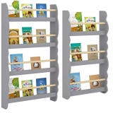 Wall Mounted Children Bookcase Kids Display Bookshelf Storage Unit Shelving Rack