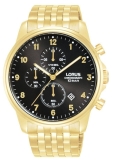 Lorus Watch Mens Gents Chronograph 100m Water Resistant RM340JX9 RRP £99.99