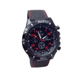 Mens Watch Black Red New Battery Japanese GT Touring