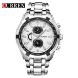 Men’s Quartz Watches 3 ATM Waterproof Luminous Date Stainless Steel Wristwatches