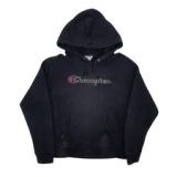 CHAMPION Hoodie Reverse Weave Spellout Jumper Sweatshirt Womens M