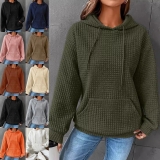 Women Hoodies Long Sleeve Hooded Sweatshirts Ladies Sport Thermal Drawstring Top