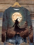 Womens Halloween Hoodies Pumpkin Long Sleeve Ladies Sweatshirt Casual Crew Neck