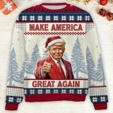 Make America Great Again, Trump 2024 Ugly Sweater, Trump Supporters Christmas