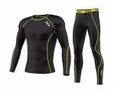 Winter Thermal Mens Compression Base Layer Under Full Suit Tights Pant Shirt Set