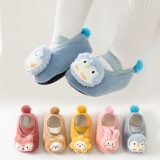 Newborn Baby Girls Boys Toddlers Cosy Cotton Warm Slippers Non-Slip Socks Shoes
