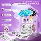 Instant Print Camera for Teens – 1080P HD Digital Camera with Unicorn Design