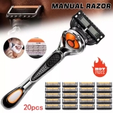 For Gillette Proglide Men’s Razor Blades 1 Shaver with 20 Razor Blade Refills