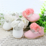 Baby Girls Christening Shoes in White Pink 3-6 6-9 9-12 12-15 15-18 Months