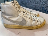 Nike Penetrator HI Sneakers, White/Gray, US 8, Korea, 1985, Vintage, Used.