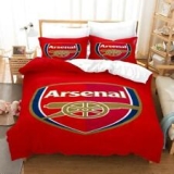 Arsenal Bedding Set Red Doona Duvet Cover 2/3pc Kid Men Gift Single Double Queen