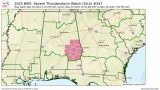 Updated Severe Thunderstorm Watch until 7 PM CDT — Changes in Effect : The Alabama Weather Blog