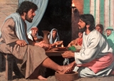 Jesus washes his disciples’ feet