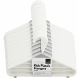 60 x BABY CHILDREN KIDS PLASTIC HANGERS CLOTHES CLOTH PLASTIC COAT HANGERS WHITE