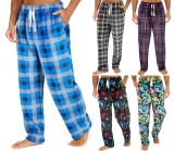Mens Fleece Lounge Pants Soft Handle Loose Leg Pyjama Bottoms PJs Nightwear