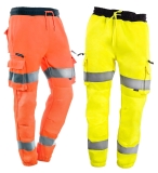 Mens Hi Vis Viz Combat Trousers JOGGING BOTTOMS Workwear JOGGERS