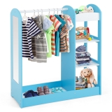Kids Dress Up Storage Kids Play Armoire Dresser Dressing Up Wardrobe With Mirror