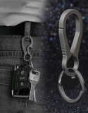Titanium Key Chain Men Women Keychain Ultra Lightweight EDC Ring Holder Buckle