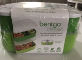Bentgo All-in-One Stackable Lunch Box Green Bento Reusable Microwave Safe NEW!