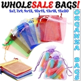 50-500Pcs Organza Gift Bags Wedding Party Favour Xmas Jewellery Candy Pouches!