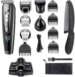 Hair Clippers &Beard Trimmer Grooming Kit–LED Display, Rechargeable, Wet&Dry Use