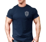 Christian Sun Cross LB Gym T Shirt Mens Gym Clothing Training Bodybuilding Tee