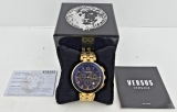(NE6) Versace Versus Gold (Stainless Steel) Gts Watch VSP764921 Water Resistant
