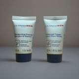 Clarins Men Travel Set Face Wash 30ml & Travel Body Wash 30ml New & Sealed